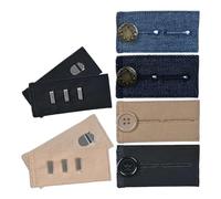 Cpolebev Extensor de Botones para Pantalones Extensores de Cintura para Pantalones para Hombres y Mujeres (6 Piezas de Estilos Múltiples) Extensor de Botones para Jeans