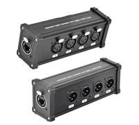 Cpolebev Extensor de Cable Ethercon de 4 Canales y 3, Extensor MúLtiple de Cable de Red XLR para IluminacióN de Escenario y Estudio de GrabacióN, XLR,