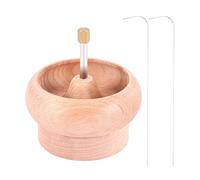 Cpolebev FabricacióN de Bricolaje Soporte Giratorio de Cuentas Taller de Gemas Proyecto de ElaboracióN de Madera Encadenamiento con Regalos de Aguja de Ojo Grande