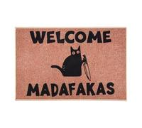 Cpolebev Felpudo con Estampado Completo de Madafakas de Oscuro, Felpudo Divertido, DecoracióN del Hogar, DecoracióN del BañO, Cocina, Regalos Divertidos para Las Personas