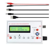 Cpolebev FG-100 Generador de Señales con Función DDS Contador de Frecuencia Frecuencia Sinusoidal de 1 Hz A 500 Khz con Cable BNC