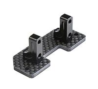 Cpolebev Fibra de Carbono de Servo Soporte Fijo de Servo de Eje Superior para Axial SCX10 SCX10 II 90046 1/10 RC Coche de Orugas Piezas de ActualizacióN