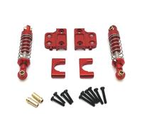 Cpolebev Fijación de Resorte de Eje Trasero de Aluminio DIY RC Car Truck RC Car Accesorios para MN 1/12 MN82 LC79 MN78 Rojo