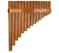 Cpolebev Flauta de Bambú Natural, Instrumento de Viento de Flauta de Pan, Flauta de Pan Hecha una Mano, 15 Tonos en Sol, Modelo para Mano Derecha