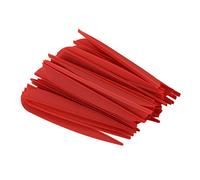 Cpolebev Flechas Paletas 4 Pulgadas De Flecha De Pluma De Plástico para DIY Flechas De Tiro con Paquete De 50 (Rojo)