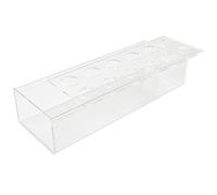 Cpolebev Florero de AcríLico Transparente de 12 Agujeros Centro de Mesa Floral Rectangular para Mesa de Comedor Florero Moderno Rectangular