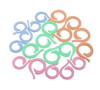 Cpolebev Folder Lock Aguja 20 Colorido Tejer Crochet Marcado Proceso de Empalme