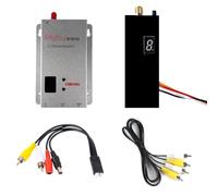 Cpolebev FPV 1.2G 1.5W VTX VRX Kit 8CH 1500mW FPV Video Transmisor Receptor para Drone RC de Alcance FPV Modelo