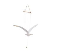 Cpolebev Gaviotas AltíSimas Colgantes de ala MóVil, DecoracióN de Gaviota Voladora de Madera, Colgante de Techo, DecoracióN de Pared NáUtica úNica para el Hogar