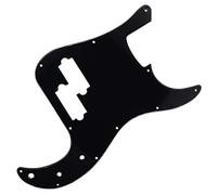 Cpolebev Golpeador de Bajo de 11 Agujeros Negro de una Sola Capa Protector de PúAs para 4 Cuerdas Accesorios EstáNdar Americano/