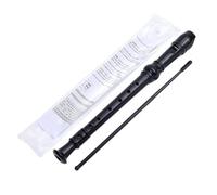 Cpolebev Grabadora Soprano Negra de 8 Agujeros con Varilla de Limpieza, Grabadora de Llave C Estilo AlemáN para NiñOs Estudiantes Principiantes
