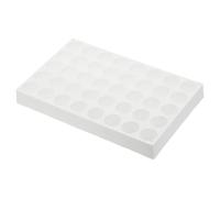 Cpolebev Gradilla de Viales para Viales de Muestreador Automático, Soporte para Bandeja de Viales Gradilla para Tubos de Ensayo Apilable de 40 Pocillos Soporte para Viales de 10 Ml,