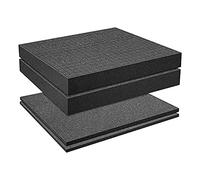 Cpolebev Grid Foam Cube-Foam, 2 Piezas 300X300X50Mm/2 Piezas 300X300X10Mm, Caja de Herramientas Caja de Espuma para CáMara, Inserto de Caja, Herramienta