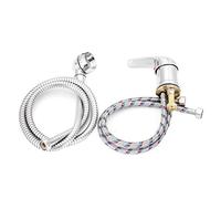 Cpolebev Grifo Simple Lavabo de BañO Cabezal de Ducha Manguera de Rociado Mezclador de Empuje PeluqueríA Extensores de Grifos DoméSticos para Mascotas