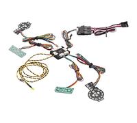 Cpolebev Grupo de Luces LED de IluminacióN del Varillaje Delantero Trasero para -4 2021 1/10 RC Coche de Orugas Piezas de ActualizacióN