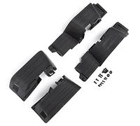Cpolebev Guardabarros de Barro Delantero y Trasero de PláStico Negro para 1/10 RC Coche de Orugas Axial SCX10 II 90046 90047 Piezas de ActualizacióN