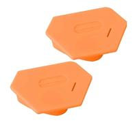 Cpolebev Guía de Costura Magnética para la Máquina de Coser, Poligonal Multifucntional Guía de Costura Hemmer Guía con Escala Naranja 2PCS
