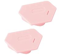 Cpolebev Guía de Costura Magnética para la Máquina de Coser, Poligonal Multifucntional Guía de Costura Hemmer Guía con Escala Rosa 2PCS