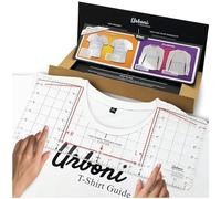 Cpolebev Guía de Reglas para Camisetas para Diseños de Alineación y Centrado de Vinilo, Herramienta de Alineación de Reglas para Camisetas, Cinta Métrica para Escote
