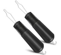 Cpolebev Herramienta Auxiliar para Botones de 2 Piezas con EmpuñAduras Antideslizantes para Ayudar con Camisas, Abrigos y para Botones para Personas Mayores y ArtríTicas