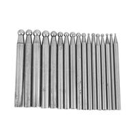 Cpolebev Herramienta de Joyeros Juego de Bloques de Dapping para Joyas con 17 Piezas Kit de Herramientas de JoyeríA Punzones de Dapping con Soporte de PláStico