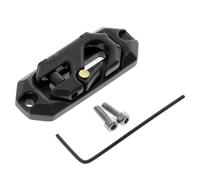 Cpolebev Herramienta de RecuperacióN de Gancho de Cabrestante de Metal con Placa de Montaje de Control de Cabrestante Adecuada para Coche Trepador de Control Remoto Axail SCX10 TRX4, Negro