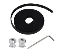 Cpolebev Hot 3D Printer Parts Accesorio 2pcs 16 Dientes 16 Dientes Timing Alumium Polea diametro 5 mm 6 mm con 2 Metros 2 m 6 mm Belt