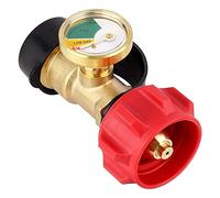 Cpolebev Indicador de de Indicador de Tanque de Propano Detector de Fugas Medidor de PresióN de Gas, Universal para Parrilla de Gas, Linterna, Calentador