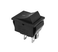 Cpolebev Interruptor Basculante CA 250V 16A 4 Pin ON/OFF I/O 2 Posicion DPST 28x21mm