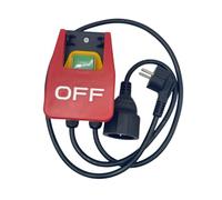 Cpolebev Interruptor de Encendido/Apagado Monofásico de 220 V, Interruptor de Seguridad, Interruptor de Voltaje Cero con Enchufe, Interruptor de Apagado de Emergencia Enchufe UE