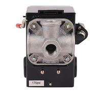 Cpolebev Interruptor de PresióN Control Compresor de Aire 140-175 PsI 4 Puertos Servicio Pesado 26 AmP Negro