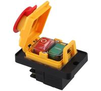 Cpolebev Interruptor Electromagnético Interruptor de Botón Magnético KJD12 16A 250V Interruptor de Protección Sobrecarga y Subtensión para Herramientas Eléctricas