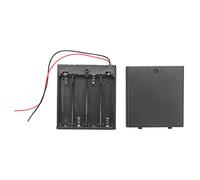 Cpolebev Interruptor Encendido/Apagado 5.5 Pulgada Caja de Soporte de bateria para baterias de 4 x 1.5V AA
