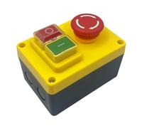 Cpolebev Interruptor Pulsador Electromagnético KJD17D 250 V 16 A Interruptores de Parada de Emergencia para Herramientas Eléctricas y Equipos de Máquinas Herramienta