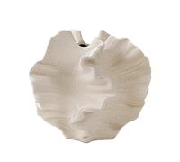 Cpolebev JarróN de Coral Contenedor de Arte NóRdico para Flores Florero de Hierba de Pampa Sala de Estar Centros de Mesa DecoracióN Crema A