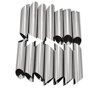 Cpolebev Juego de 14 Tubos de Acero Inoxidable 430 Formas de ReposteríA Cannoli Moldes-5 Pulgadas