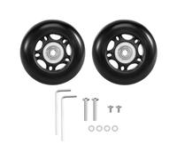 Cpolebev Juego de 2 Maletas, Maletas, Ruedas de Repuesto, Ejes y Juego de ReparacióN de Llaves, OD 68 Mm