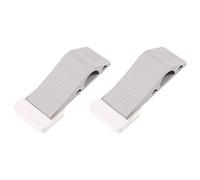 Cpolebev Juego de 2 Tapones de Puerta Juego de Topes de Puerta de Servicio Pesado de Primera Calidad CuñA de Goma con Soporte de Almacenamiento : de Puerta (Gris)
