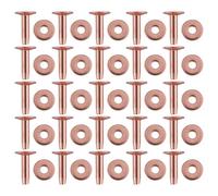 Cpolebev Juego de 25 Arandelas de Remache de Cobre, de Remache de Cobre de de 15/32 Pulgadas, para Cinturones, Suministros de de para Manualidades