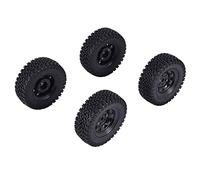 Cpolebev Juego de 4 Piezas 1,55 de Llantas de Rueda de Metal Beadlock para 1/10 RC Coche de Orugas Axial Jr 90069 D90 CC01 LC70 MST, 2