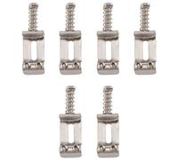 Cpolebev Juego de 6 Selleta de Puente de Tremolo de Cromo de Repuesto Para Guitarra Electrica
