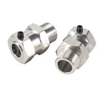 Cpolebev Juego de Actualización de Cubo Hexagonal Para1/5 Km Rovan Baja 5B RC Car Parts-Trasero