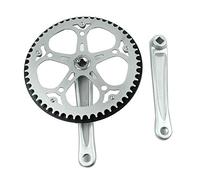 Cpolebev Juego de Bielas de Bicicleta Plegable 52T Agujero Cuadrado 170Mm Juego de Bielas CNC Juego de Bielas de Bicicleta PiñóN