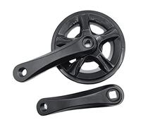 Cpolebev Juego de Bielas de una Sola Velocidad para Bicicleta, 32T, Juego de Bielas EléCtricas Plegables para Bicicleta, Cubierta de AleacióN de Aluminio de 127MM, Accesorios para Bicicleta