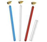 Cpolebev Juego de Bolígrafos de Pintura de Líneas Finas Inclinadas, 0,7/0,5/0,4 Mm, Punta de Latón Fina y Pesada, Kit de Decoración de Bolígrafos de Kistka, Herramienta Pysanky Kistka