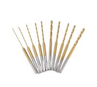 Cpolebev Juego de Brocas de Microgiro - 10 Piezas 0.6 Mm-2.2 Mm Broca PequeñA 2.35 VáStago HSS Mini Brocas de Grabado Herramienta de PerforacióN de Agujeros