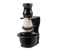 Cpolebev Juego de Brochas de Afeitar para Hombres, Herramientas de Afeitado para Barbería, Brocha de Afeitar para Lavar la Cara