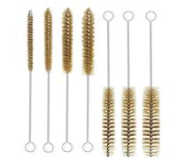 Cpolebev Juego de Cepillos para con Cepillos de Tubo de Alambre Latón de 7 Piezas, Cepillos Alambre para Limpieza, Limpieza Cepillo de Orificio para Limpiador Tuberías de Alambre