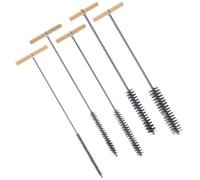 Cpolebev Juego de Cepillos para Taladros, Cepillo de Limpieza de 8/12/16/20/25 mm, Cepillos para Agujeros de Acero Inoxidable, Cepillo de Limpieza para Taladros Percutores