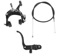 Cpolebev Juego De Freno De Crucero De Bicicleta De Carretera Fixie Delantero Kit De Freno De Pinza De Bicicleta TracciÓN Lateral para La MayorÍA De Las Bicicletas Fixie Negro